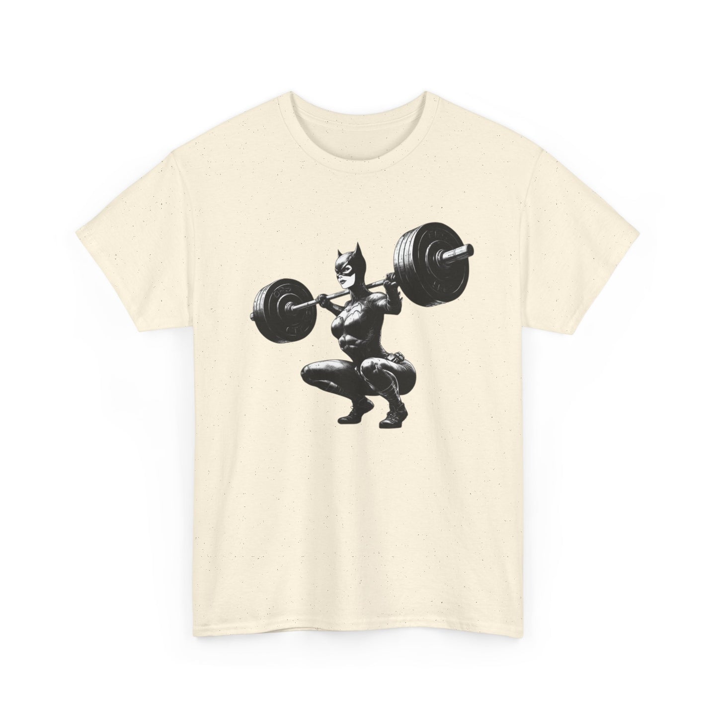 Catwoman GYM Lifting Apparel Graphic T Shirt Womens Heavy Cotton Tee