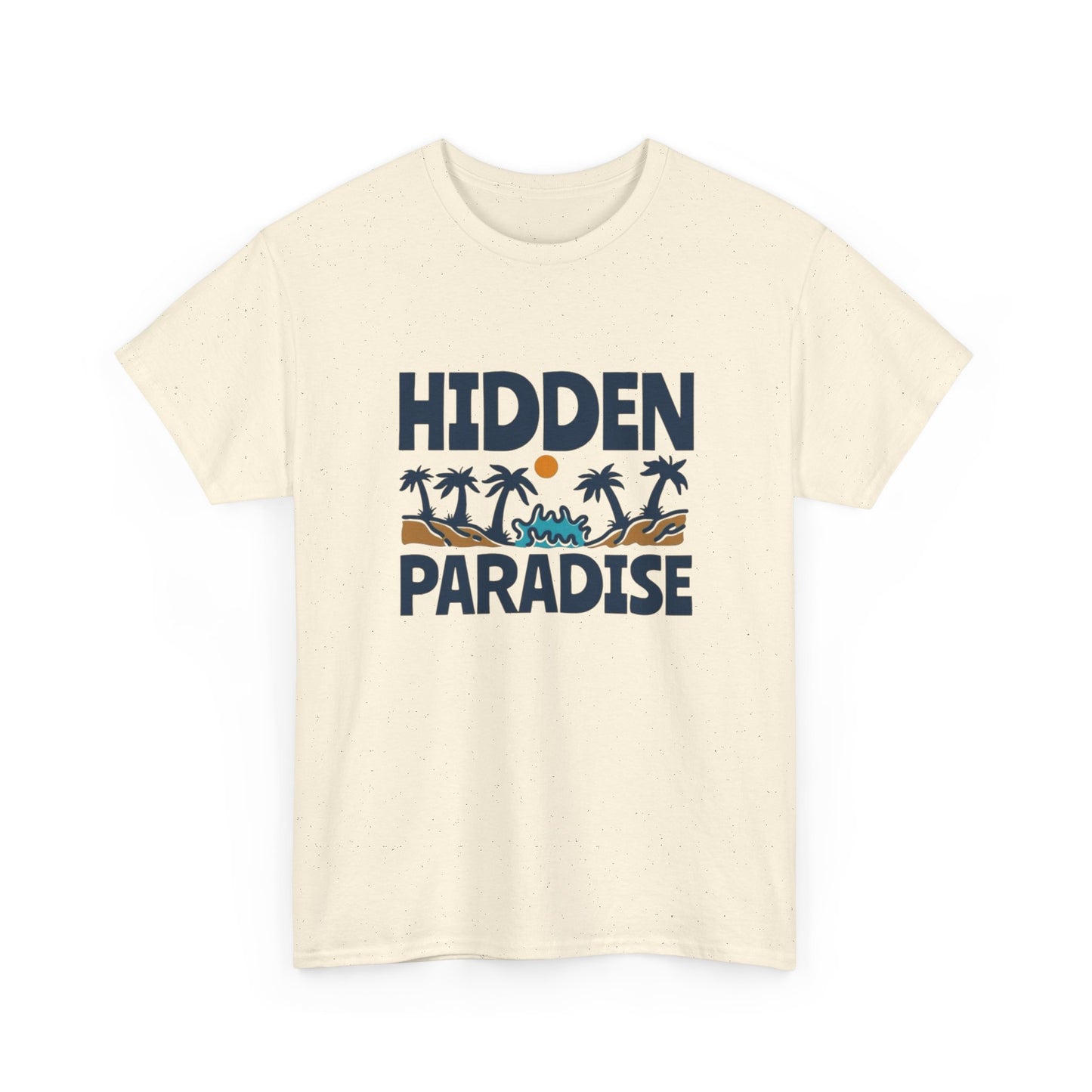 Hidden Paradise Graphic T Shirt NEW Adult Unisex Heavy Cotton Tee
