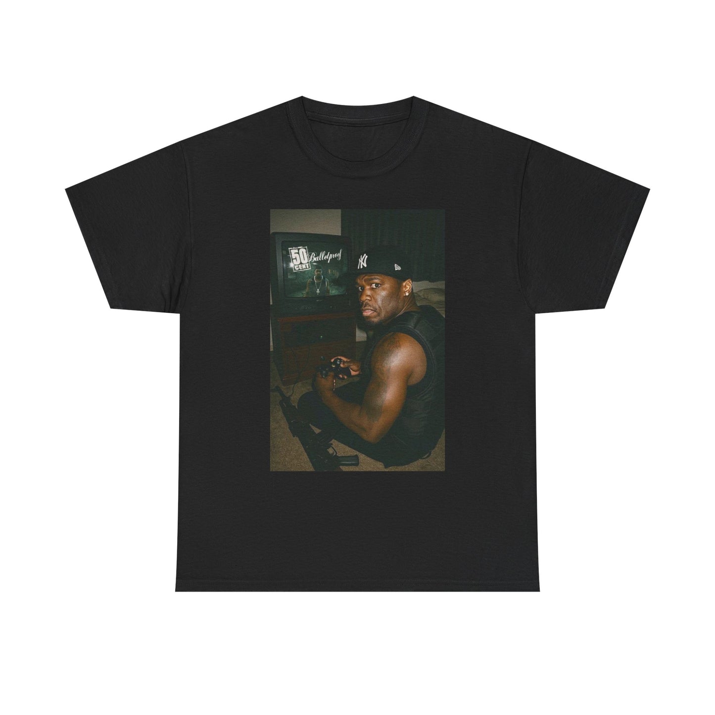 50 Cent Bulletproof Funny Graphic T Shirt G Unit Retro Unisex Heavy Cotton Tee