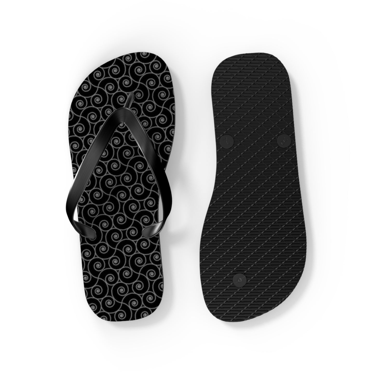 Black Monogram Flip Flops, Sandals Slides, Summer Footwear, Brand New