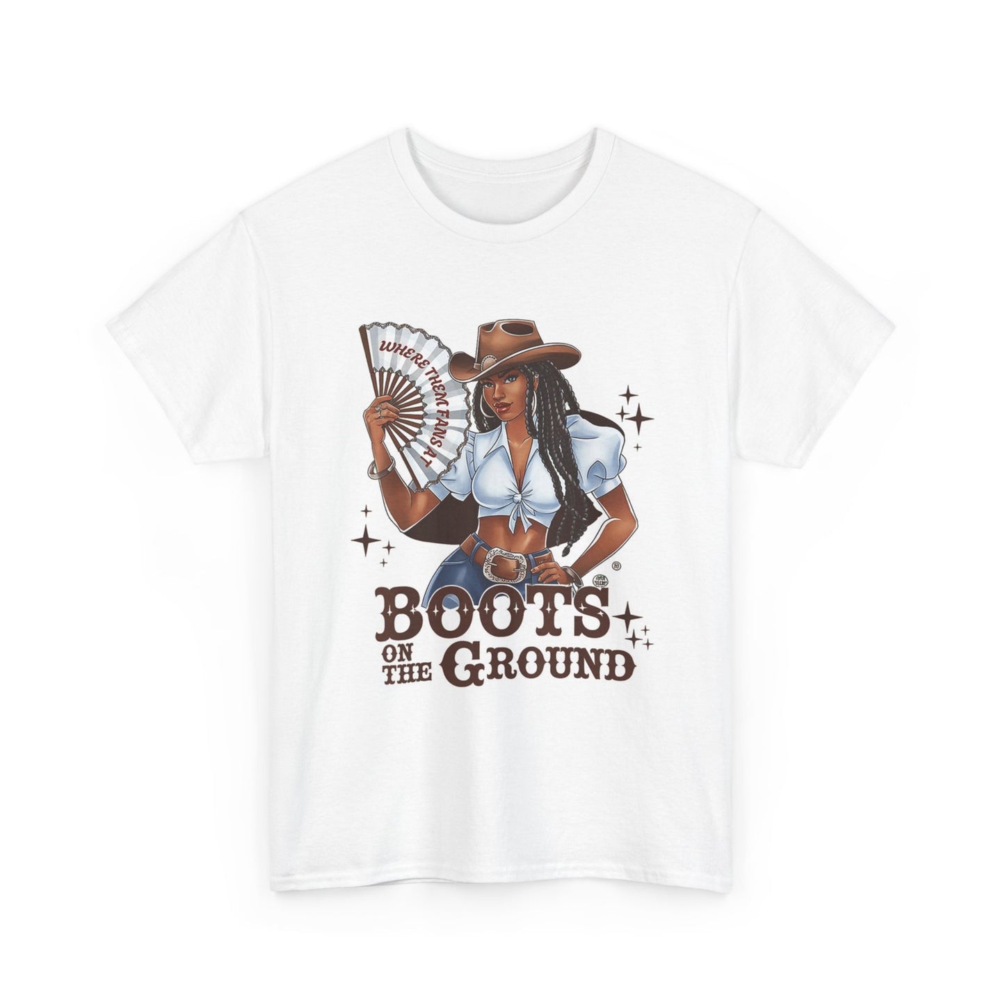 Boots On The Ground Graphic T Shirt Womens Vintage Retro Cotton Tee