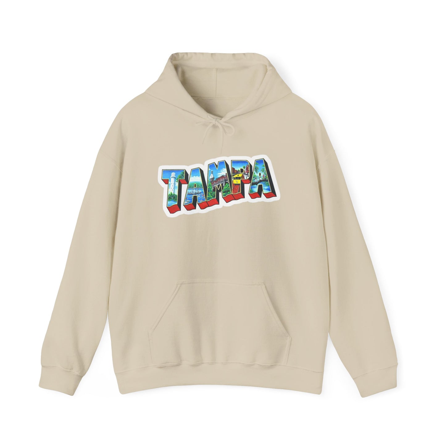 Tampa Florida Graphic Hoodie Unisex Heavy Blend™ Hooded Sweatshirt