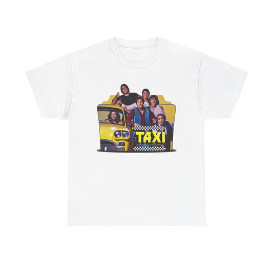Taxi Graphic T Shirt Retro Tv Series Vintage Unisex Heavy Cotton Tee