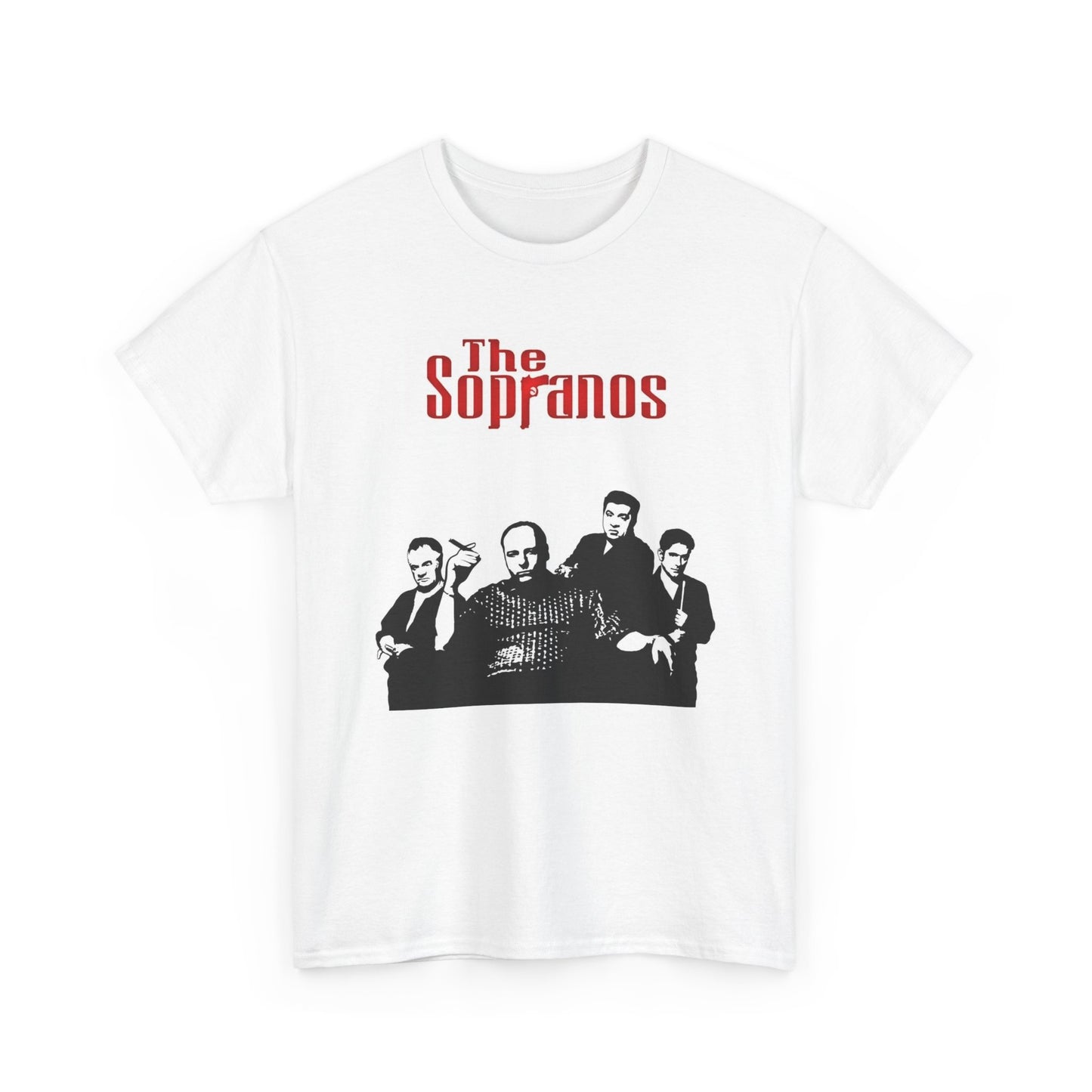 The Sopranos Graphic T Shirt Vintage Logo BRAND NEW Heavy Cotton Tee
