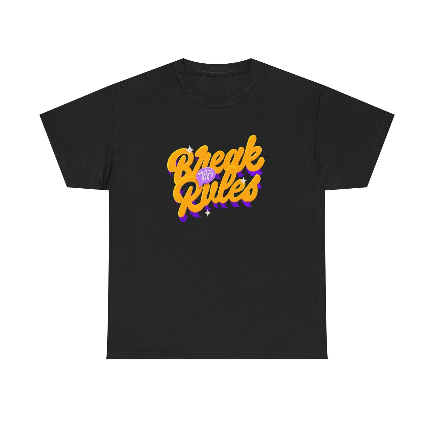 Break The Rules Graphic T-Shirt Brand New Unisex Heavy Cotton Tee
