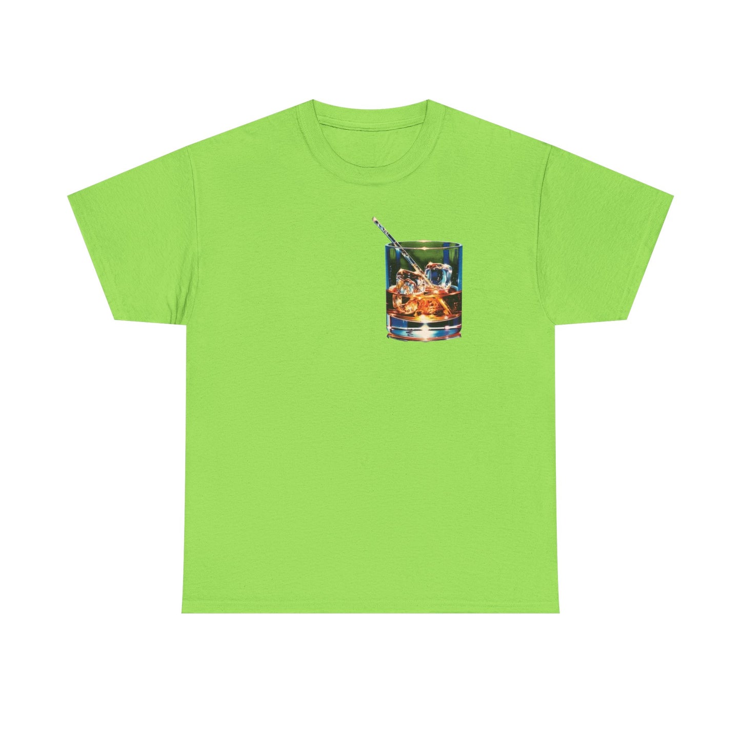 Whiskey On The Rocks Graphic T-Shirt Unisex Heavy Cotton Tee