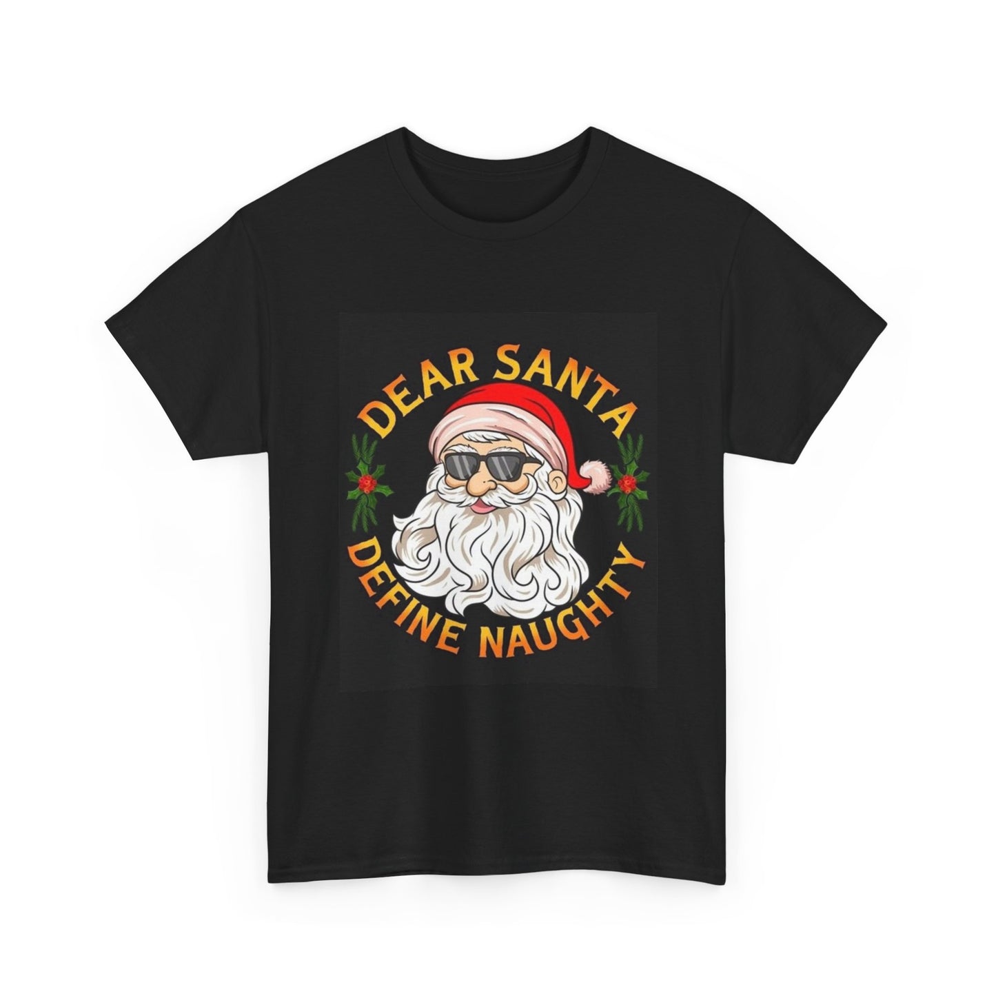 Christmas Tshirt Funny Dear Santa Graphic Short Sleeve Party Gift Xmas Unisex