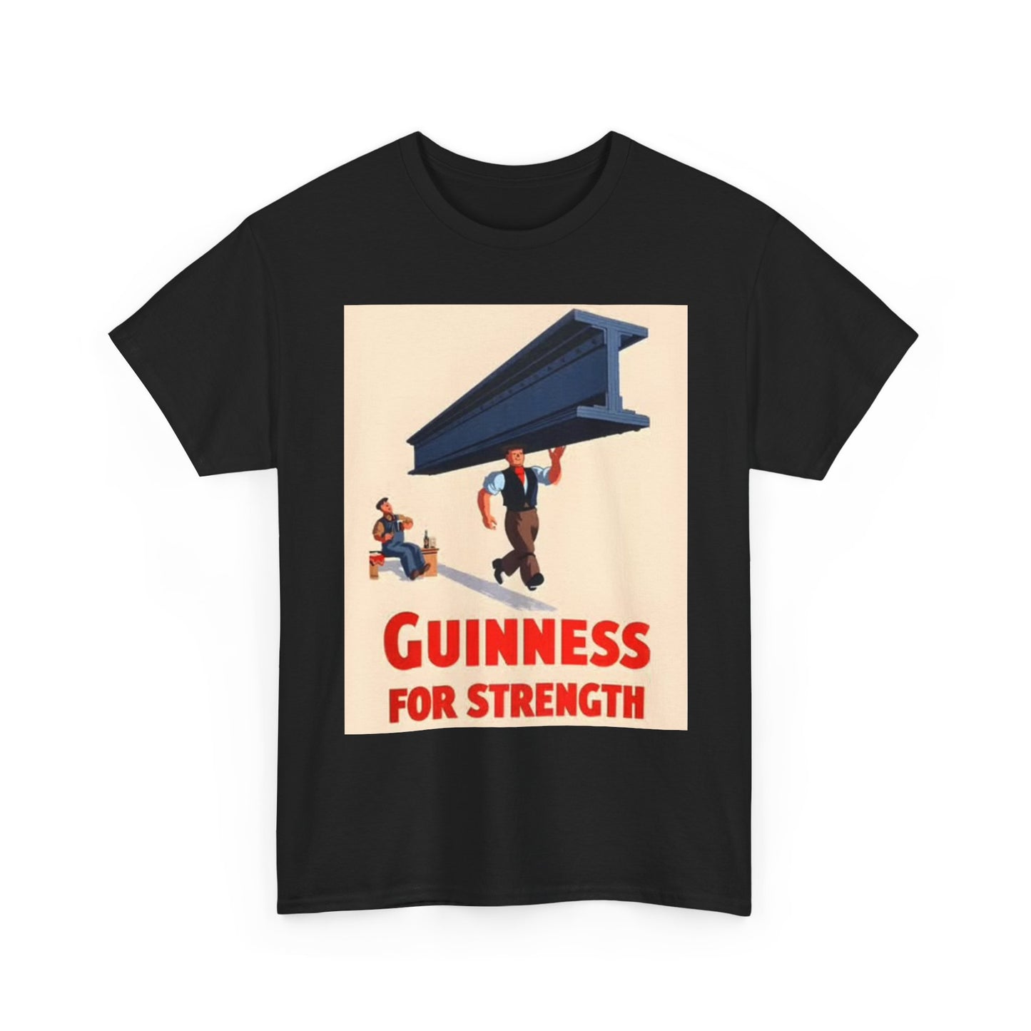 Guinness For Strength Graphic T Shirt Beer Art Unisex Heavy Cotton Tee
