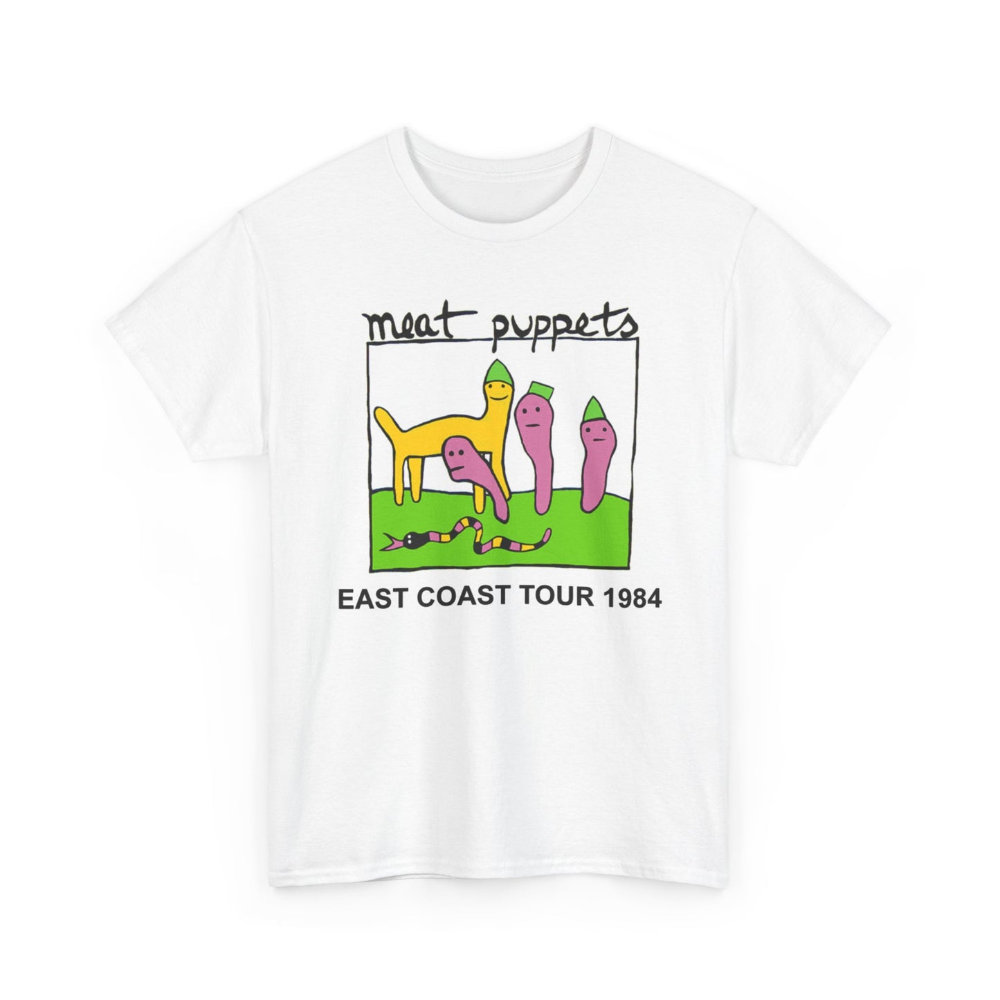 Meat Puppets East Coast Tour Graphic T Shirt Unisex Heavy Cotton Tee BRAND NEW