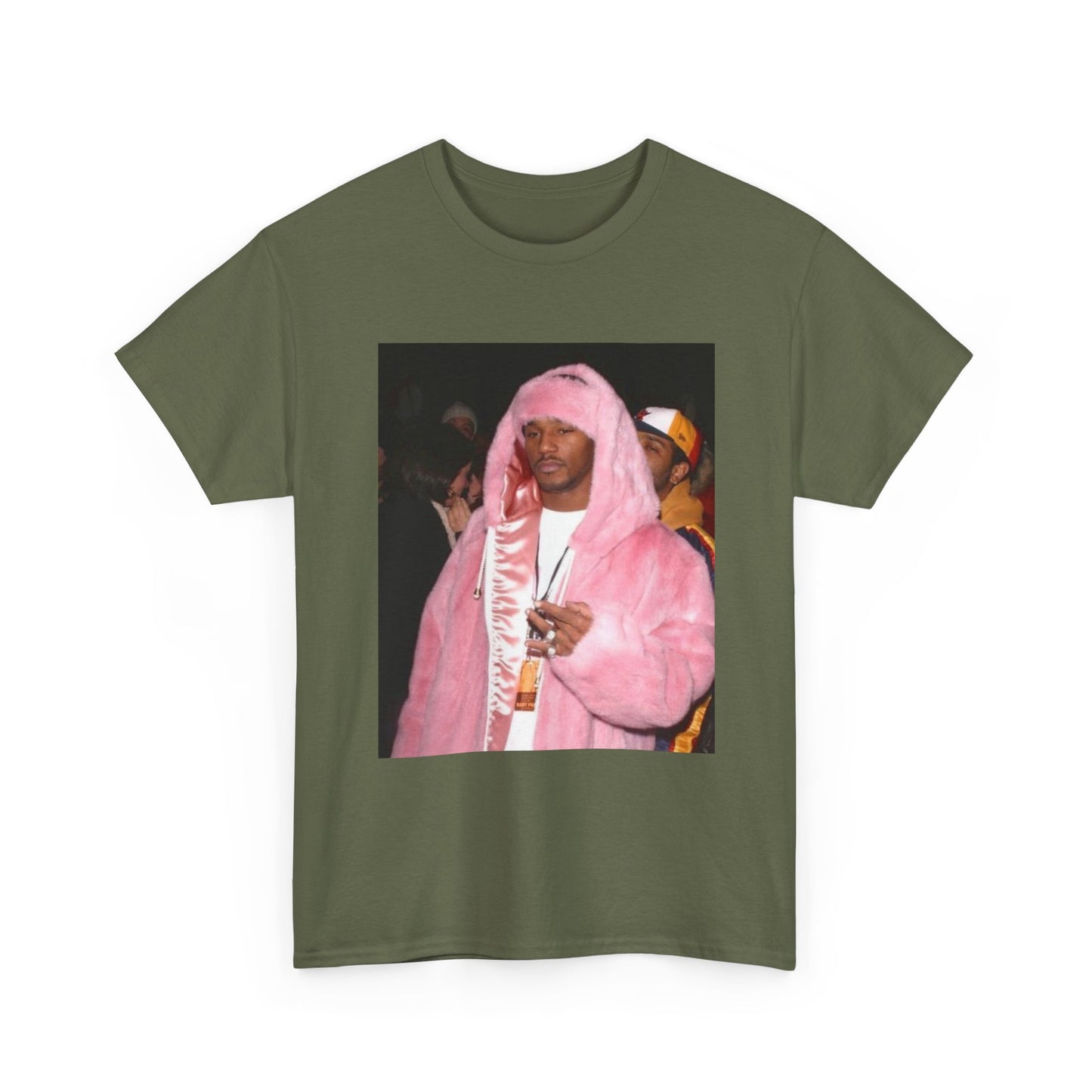 Camron diplomats T-shirt vintage pink fur coat graphic Rap Unisex Heavy Cotton