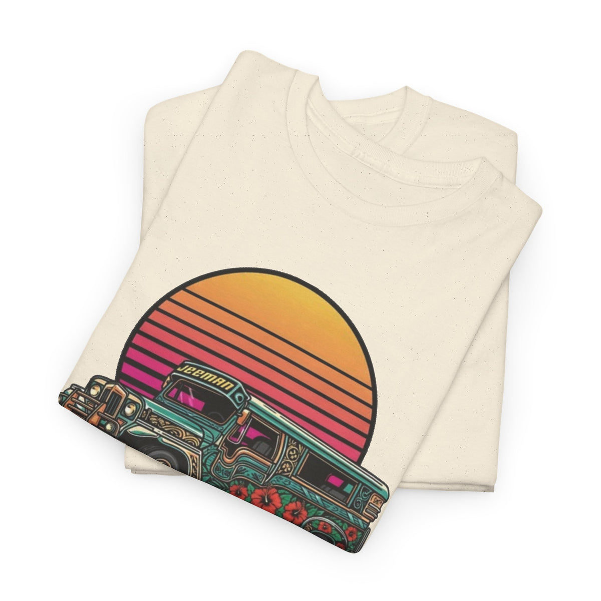 Filipino Graphic T Shirt Men's Bus Classic Retro Heavy Cotton Tee
