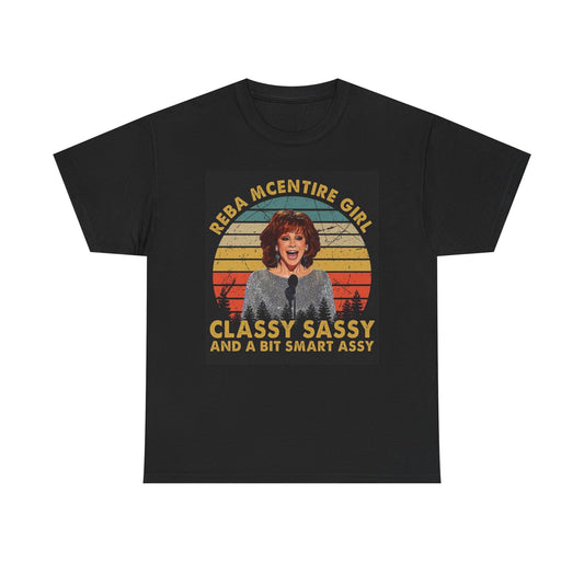 Reba Country Graphic T Shirt Vintage Art Show Unisex Heavy Cotton Tee