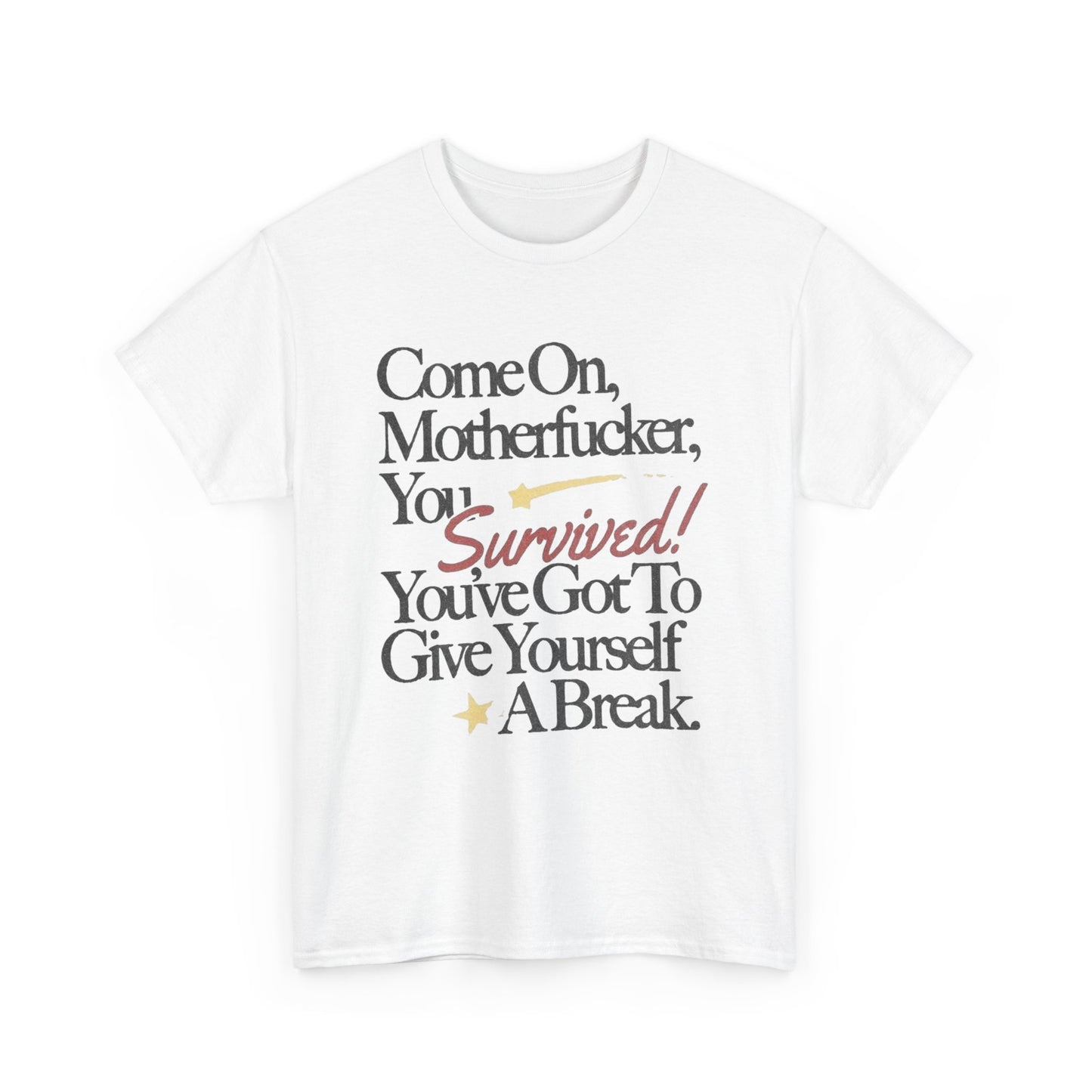 Give Yourself A Break Graphic T Shirt Unisex Gift New AMERICAN VINTAGE