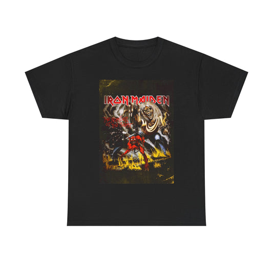 Iron Maiden Tshirt Vintage Rock Metal Merch Unisex Heavy Cotton Tee