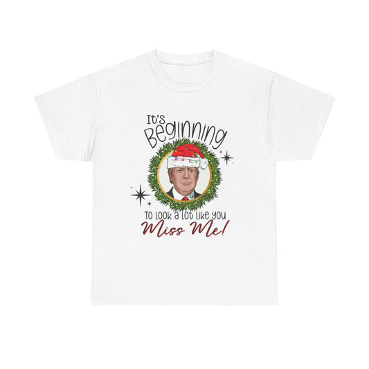 Trump Merry Christmas T Shirt Funny Holidays Graphic Unisex Heavy Cotton Tee 1
