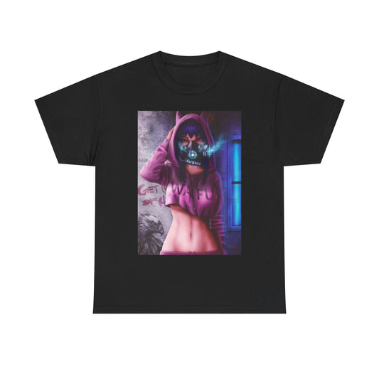 Waifu Anime T-shirt Girl Graphic Cartoon Retro Gaming Unisex Heavy Tee Gamer 47