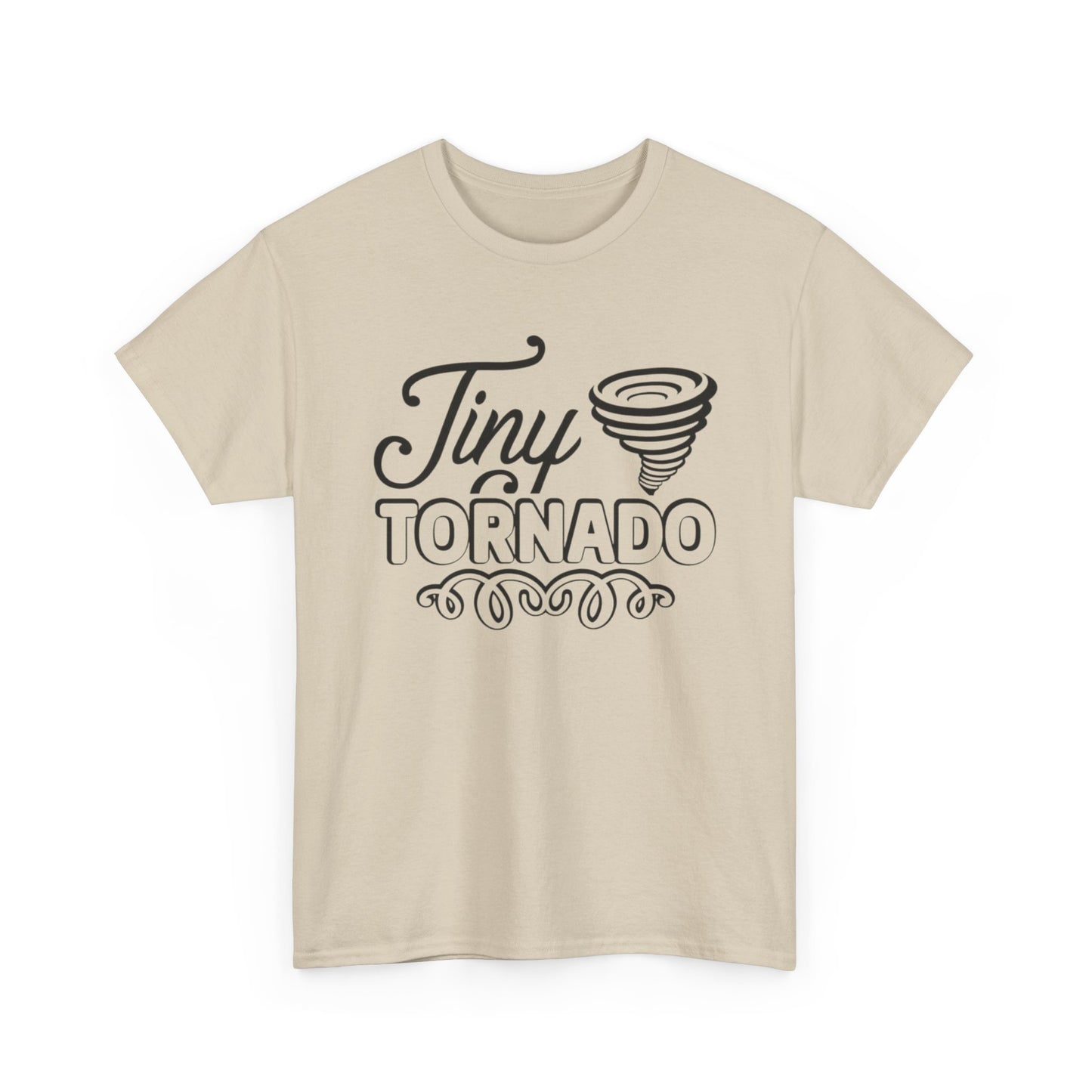 Tiny Tornado Funny Graphic T Shirt Unisex Heavy Cotton Tee