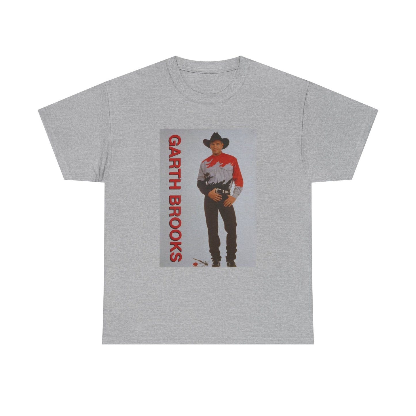 Garth Brooks Tshirt Retro Country Short Sleeve Unisex Heavy Cotton Tee New Tour