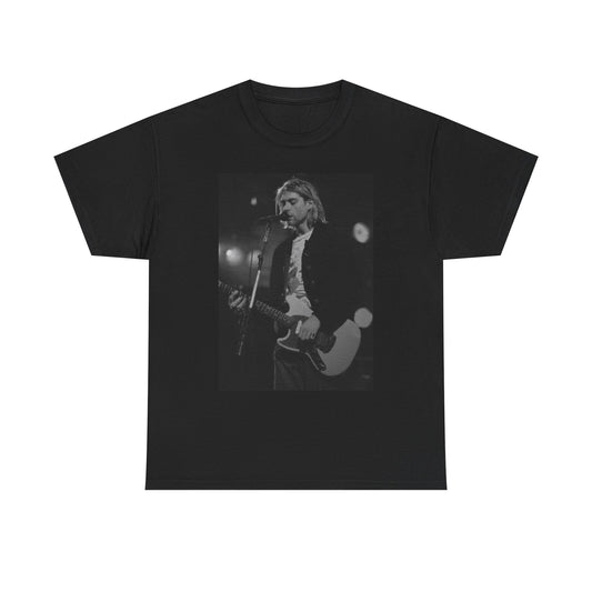 Kurt Cobain Graphic T Shirt Vintage Nirvana Grunge Unisex Heavy Cotton Tee