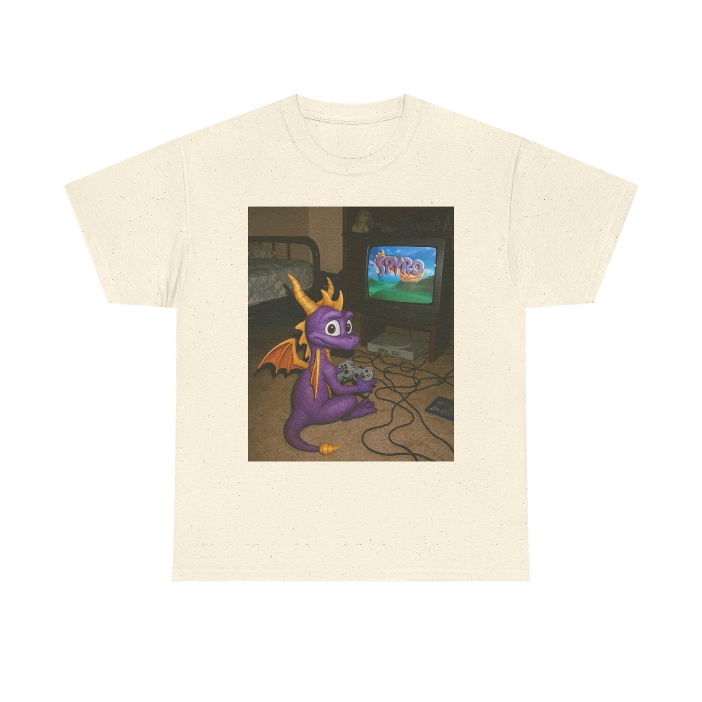 Spyro Graphic T Shirt Vintage Funny Gaming Unisex Heavy Cotton Tee