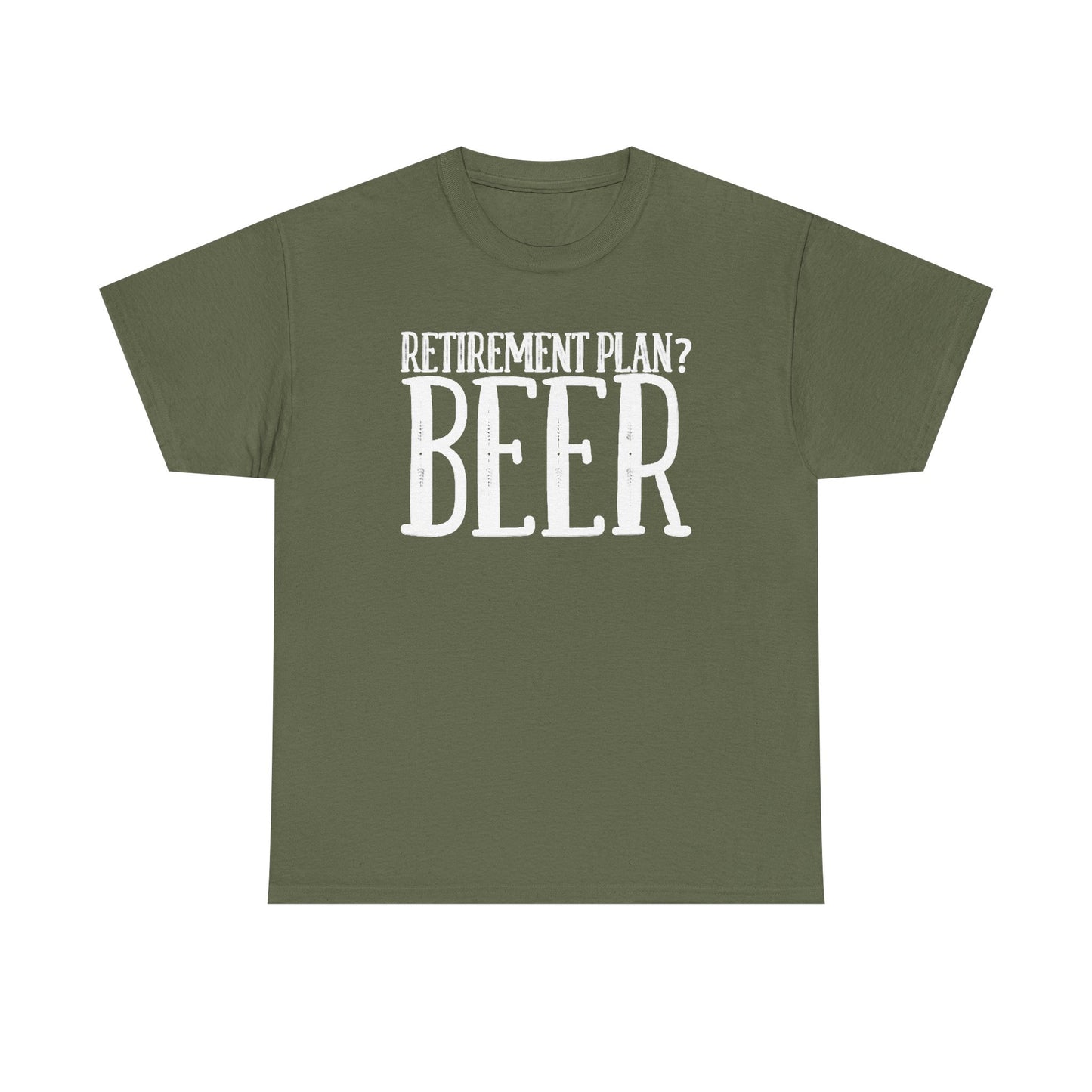Retirement Plan Beer T Shirt Funny Graphic Cold Beer Retro Jokes Unisex