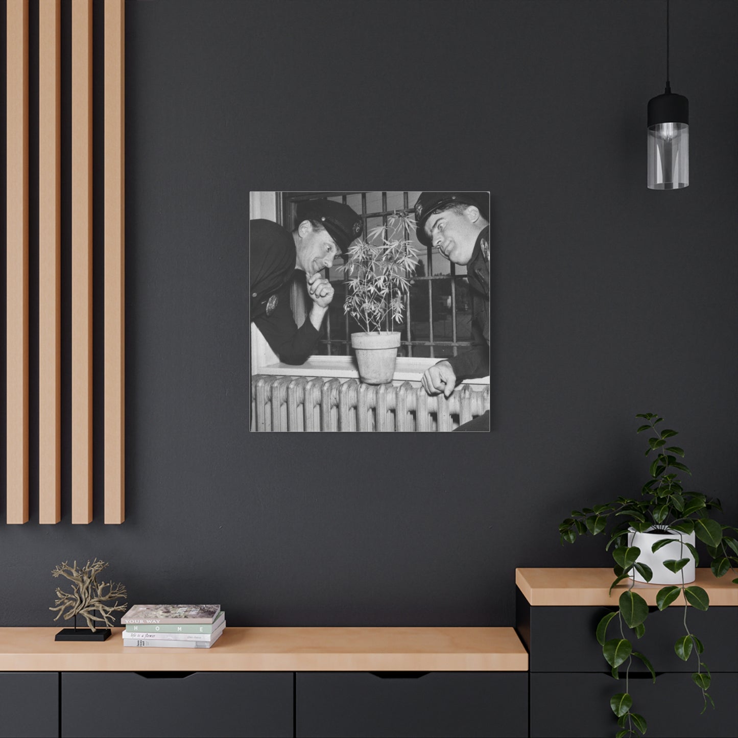 Reefer Madness Vintage Photo Weed Police Funny Matte Canvas, Stretched, 1.25"