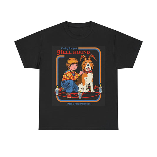 Hell Hounds Tshirt Funny Kids puppy 80s Kids Graphic Unisex Heavy Cotton Tee