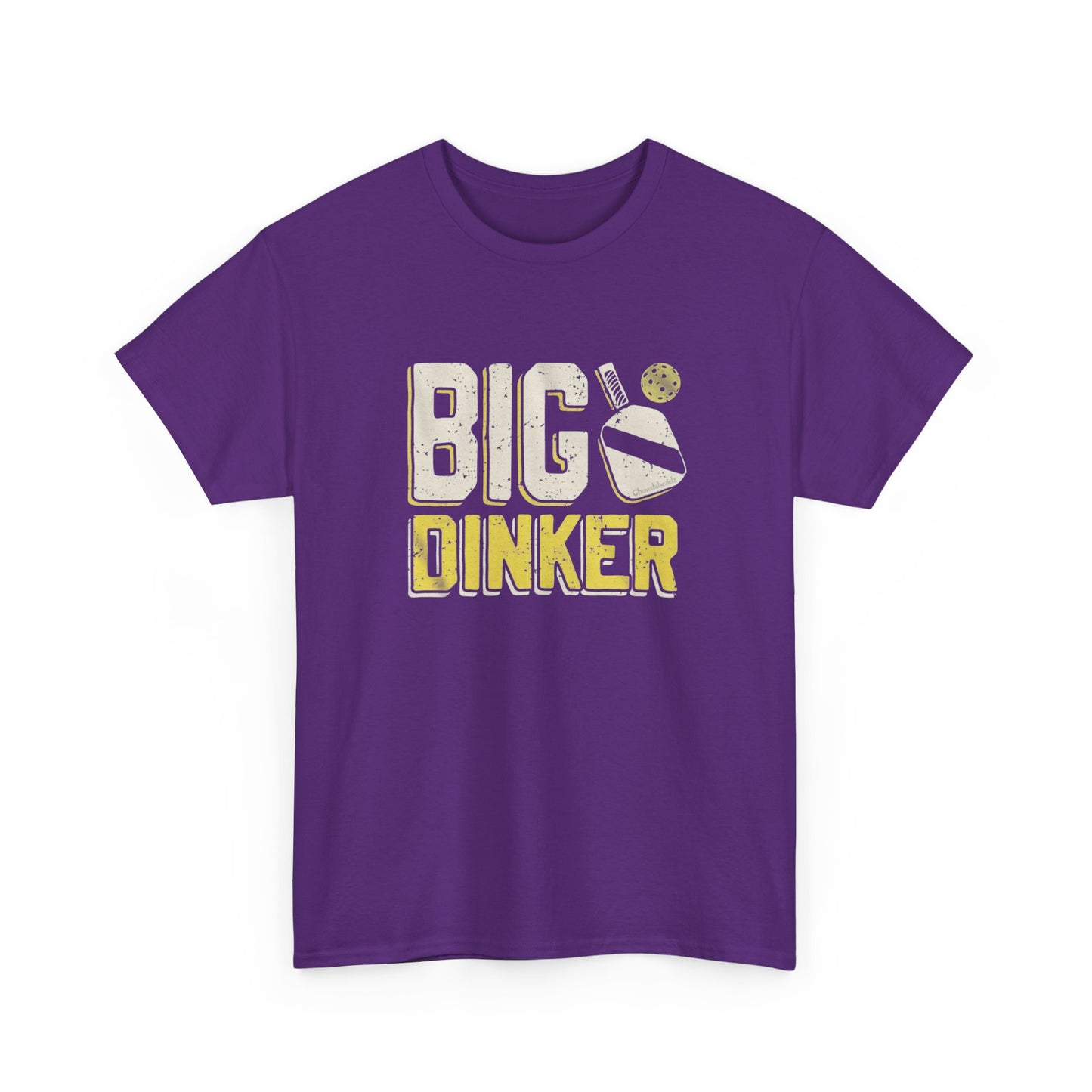 Big Dinker Pickle Ball Graphic T Shirt NEW Unisex Heavy Cotton Tee