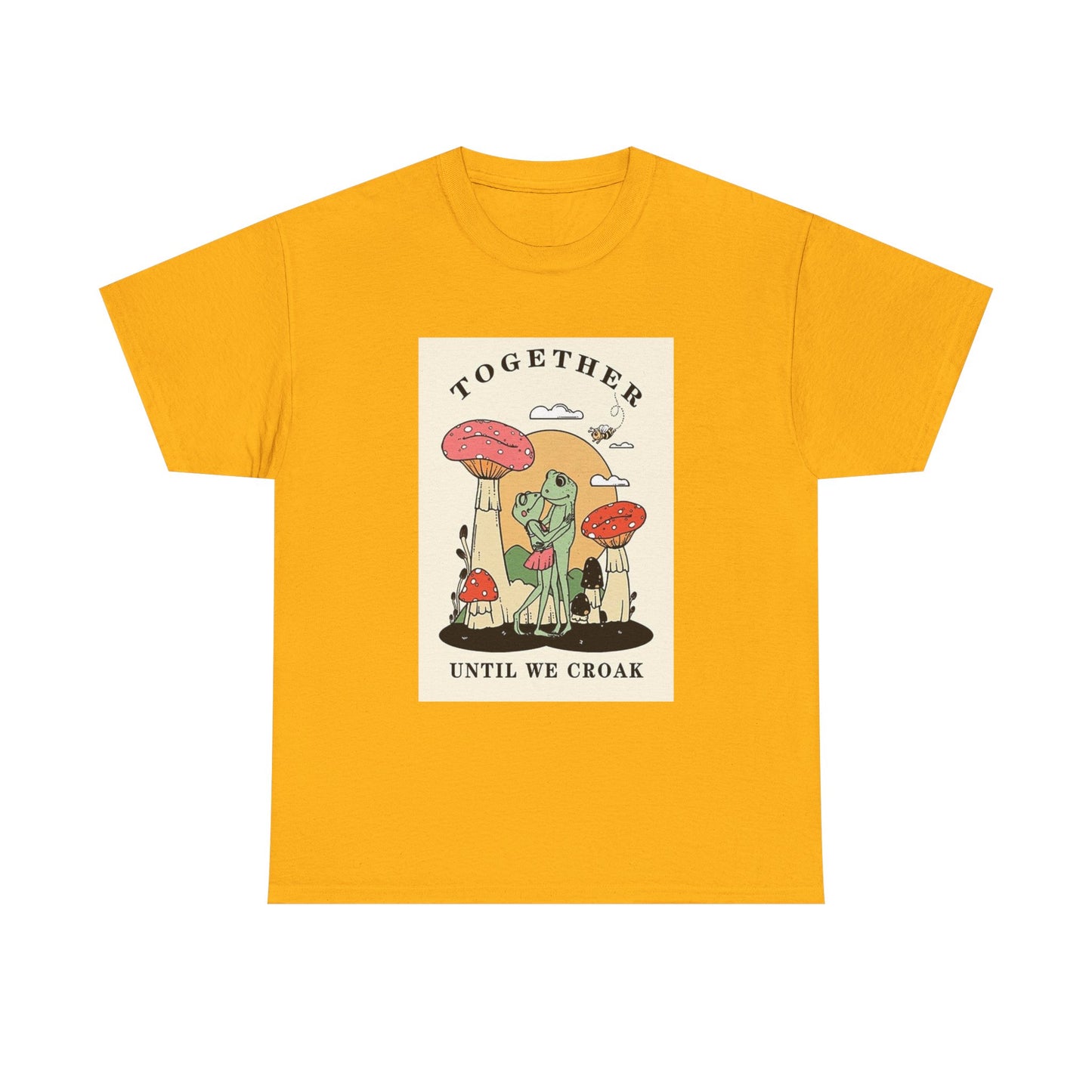 Trippy Mushroom Hunter Tshirt Mystical Graphic Vibe Unisex Heavy Cotton Toads