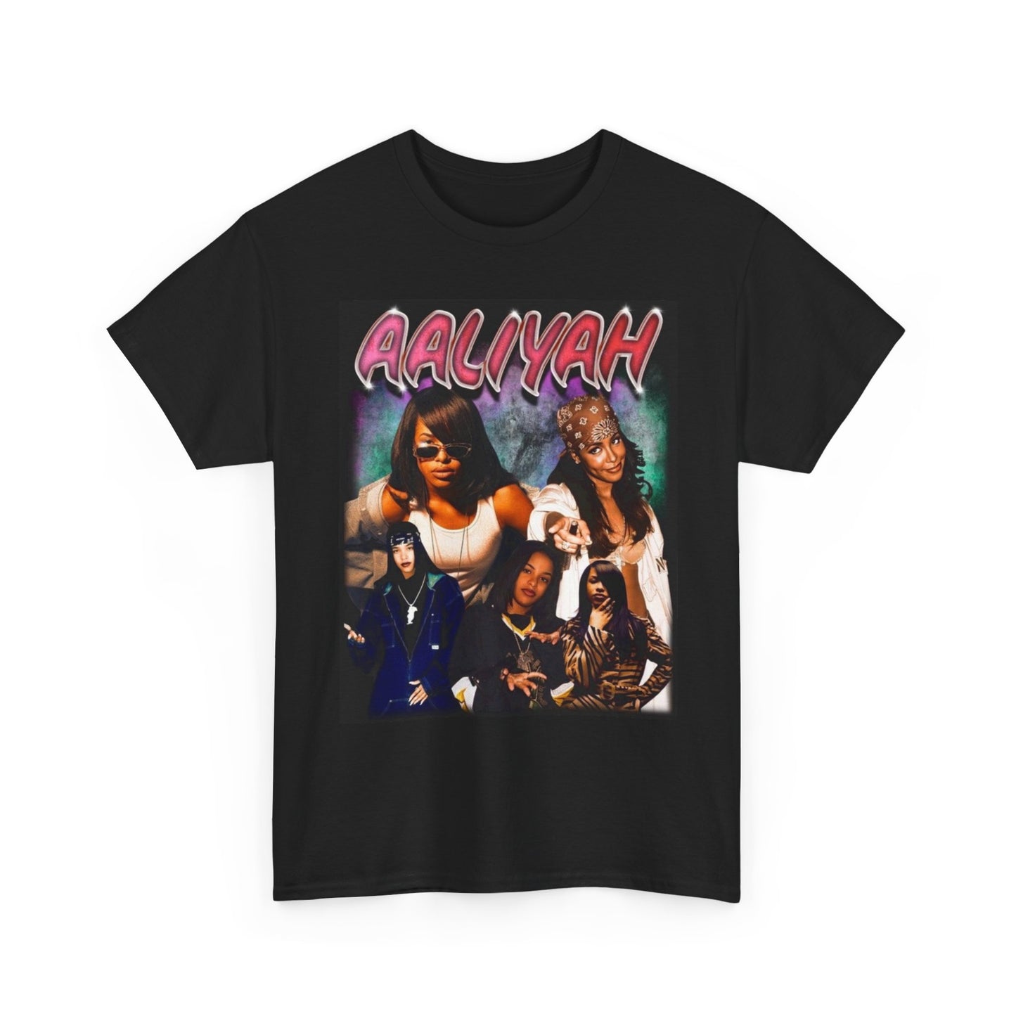 Aaliyah Graphic T Shirt Vintage 90s Unisex Heavy Cotton Tee