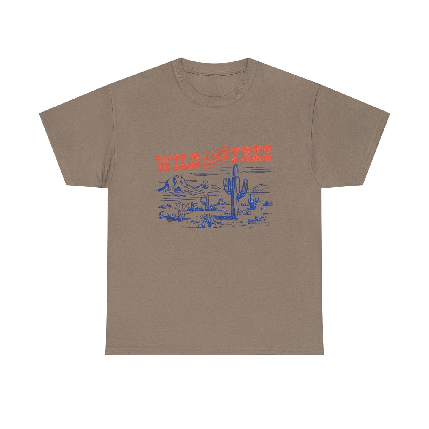 Wild And Free Western Graphic T Shirt Unisex Heavy Cotton Tee