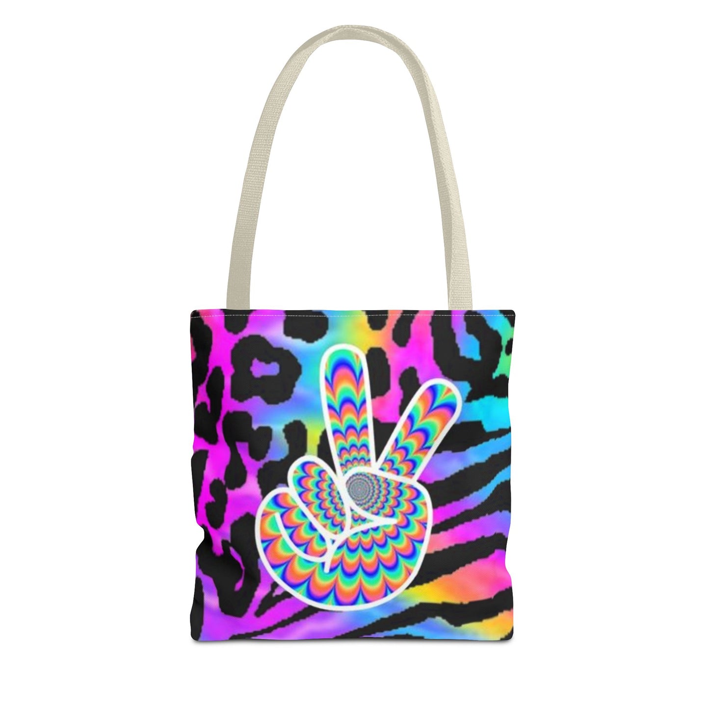 Peace Sign NEON All Over Print BRAND NEW Purse, Pocketbook,Travel Tote Bag