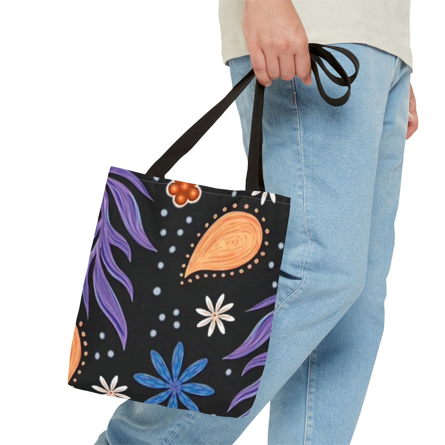 Floral Multi Color Retro BRAND NEW Tote Bag (AOP)