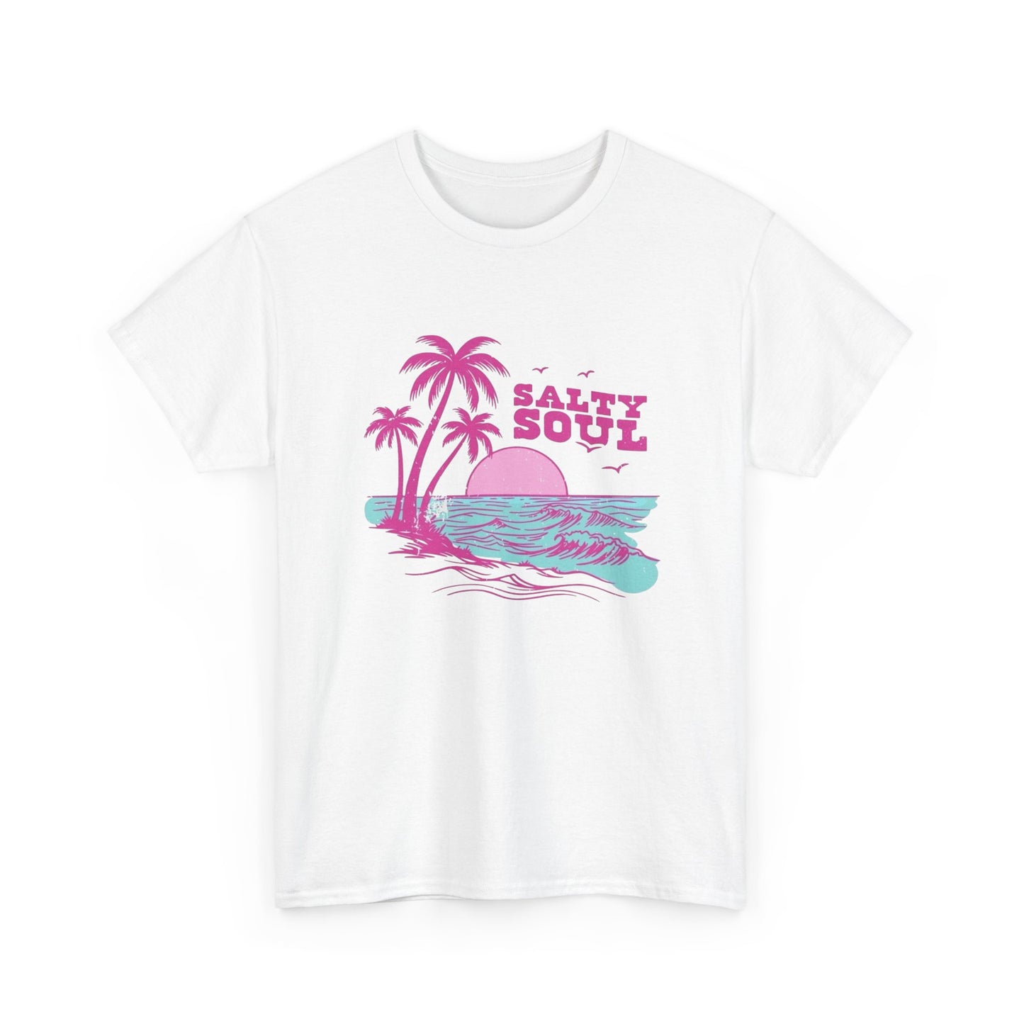 Salty Soul Graphic T Shirt ALL SIZES Tee Unisex Heavy Cotton