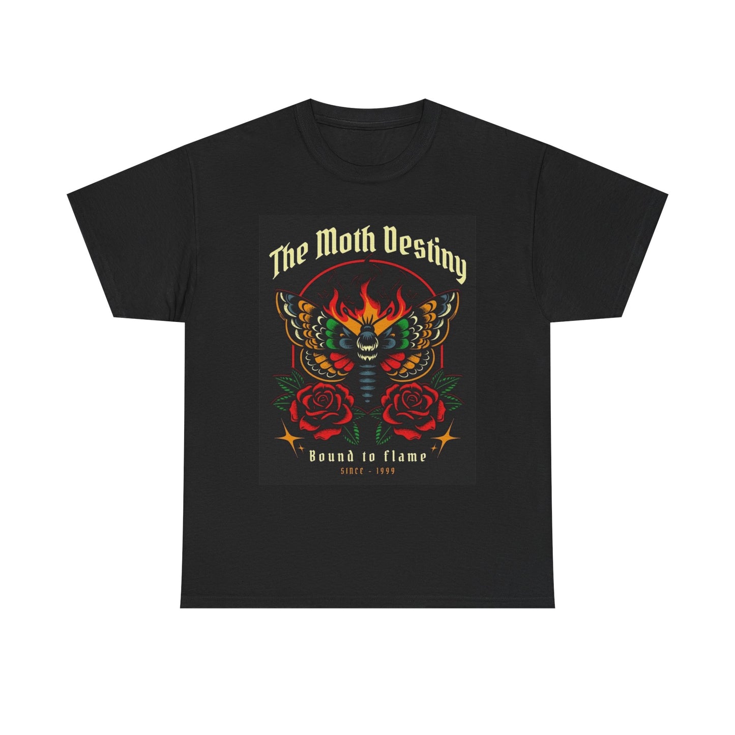 Moth Butterfly Street Wear Apparel Graphic T Shirt Unisex Heavy Cotton Tee