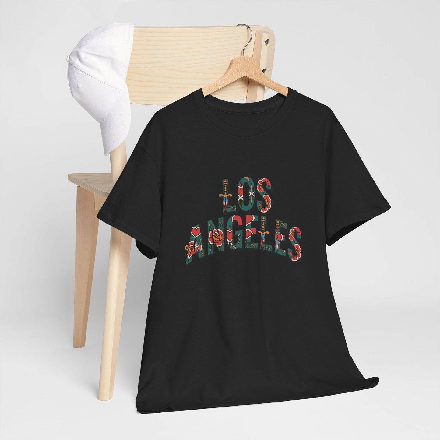 Los Angeles Tattoos Graphic T Shirt NEW ADULT Unisex Heavy Cotton Tee