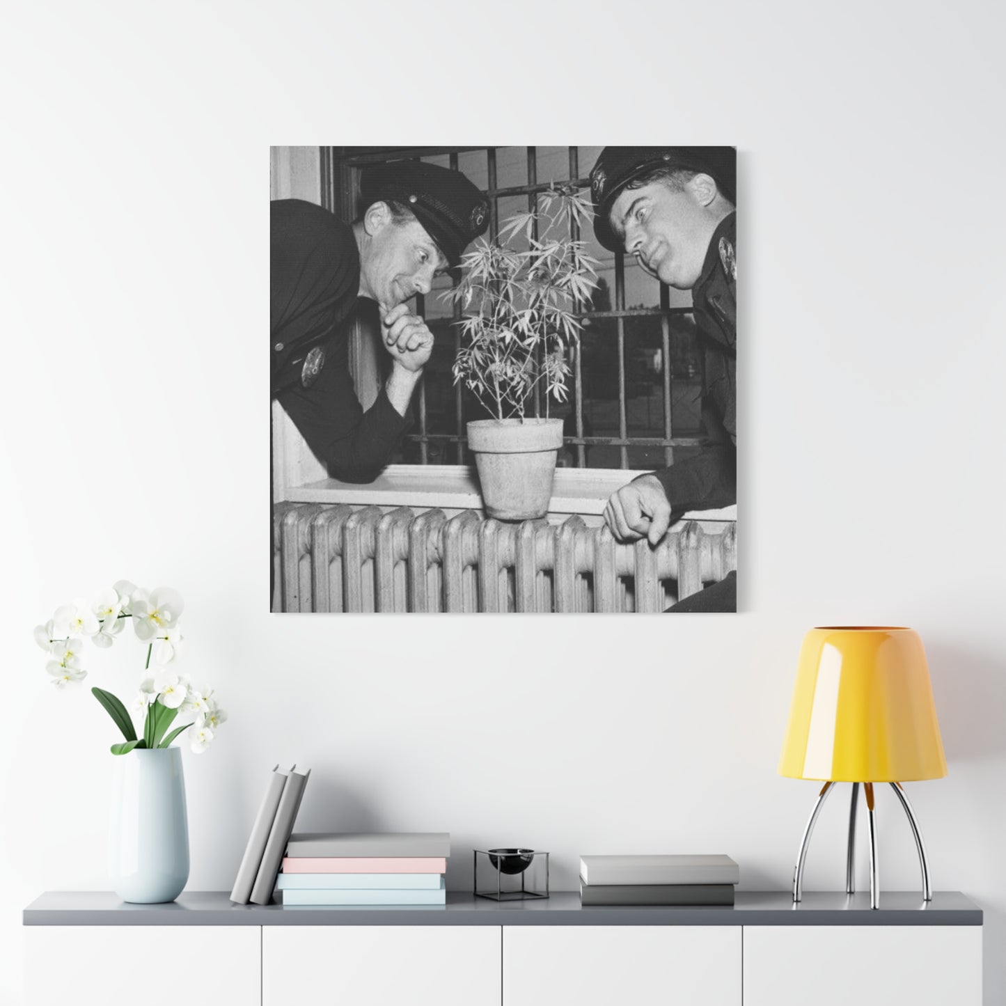 Reefer Madness Vintage Photo Weed Police Funny Matte Canvas, Stretched, 1.25"