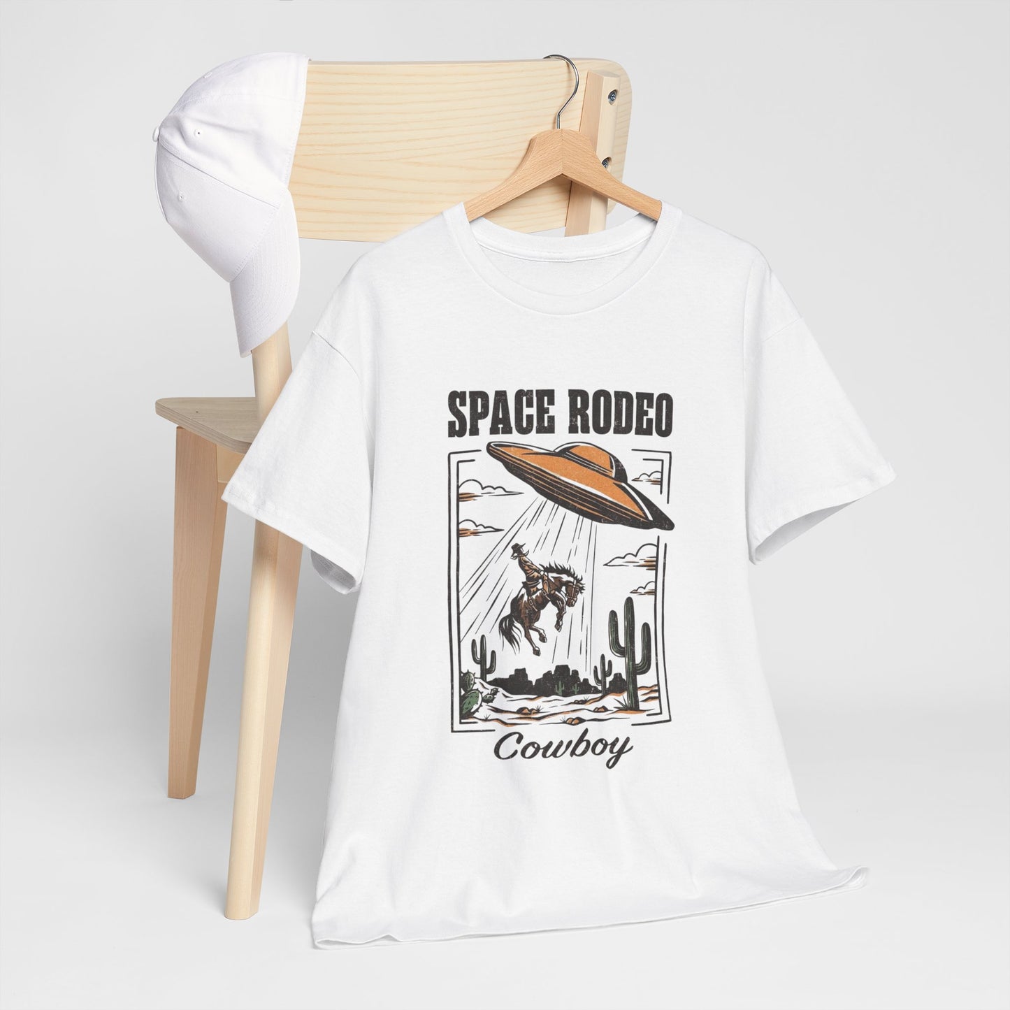 Space Rodeo Cowboy Graphic T Shirt Heavy Cotton Tee NEW ADULT UNISEX