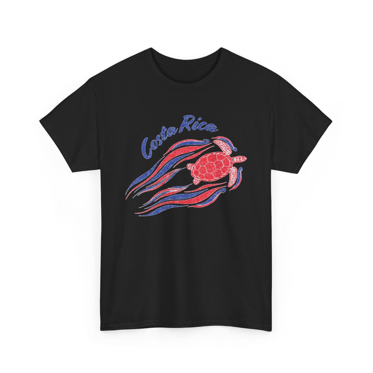 Costa Rica Sea Turtles Graphic T Shirt Vintage Men's Heavy Cotton Tee