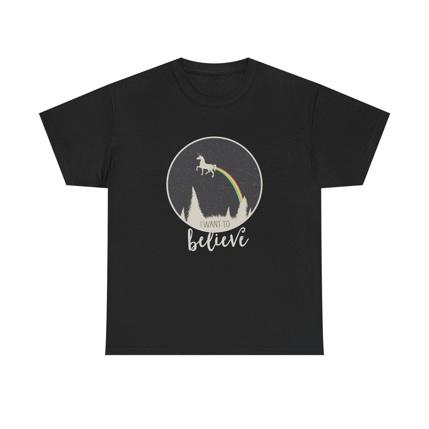 I Want To Believe Graphic T Shirt NEW Unisex Heavy Cotton Tee