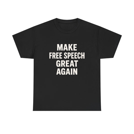 Make Free Speech Great Again Graphic T Shirt Unisex Cotton Tee NEW