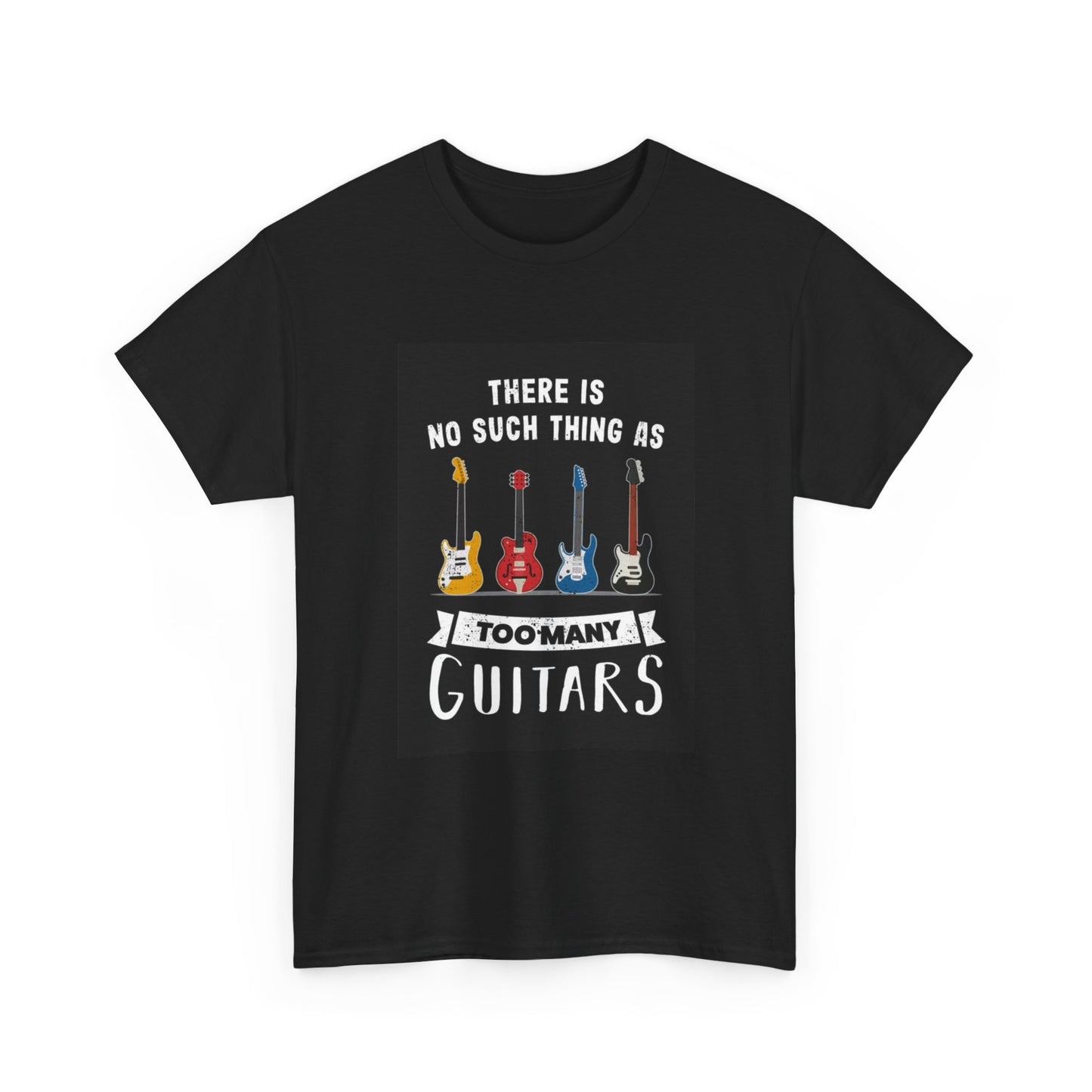 Guitar T-shirt music class perfect gift retro guitar collection Heavy Cotton Tee