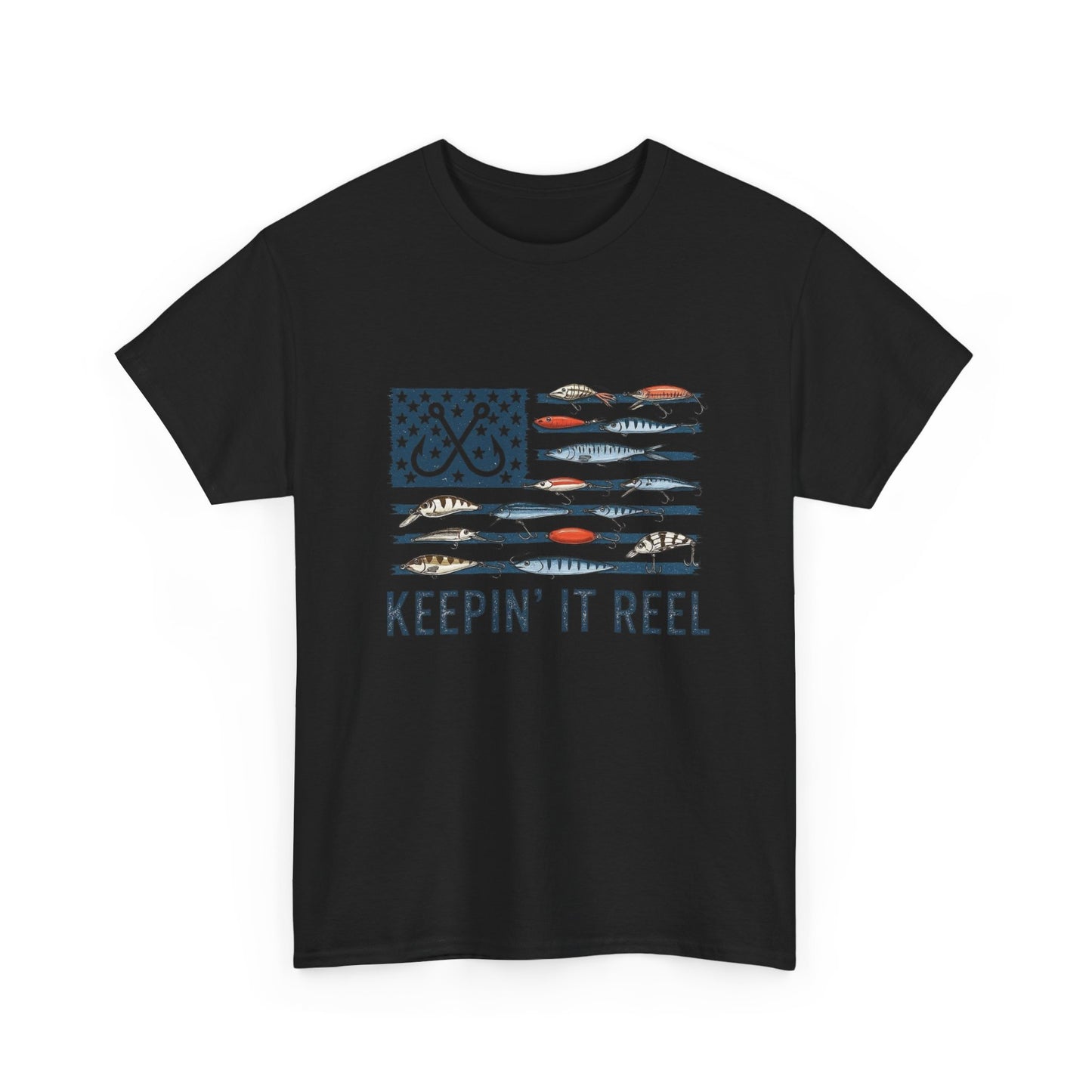 Keeping It Reel Fishing Graphic T Shirt Unisex Heavy Cotton Tee Gift