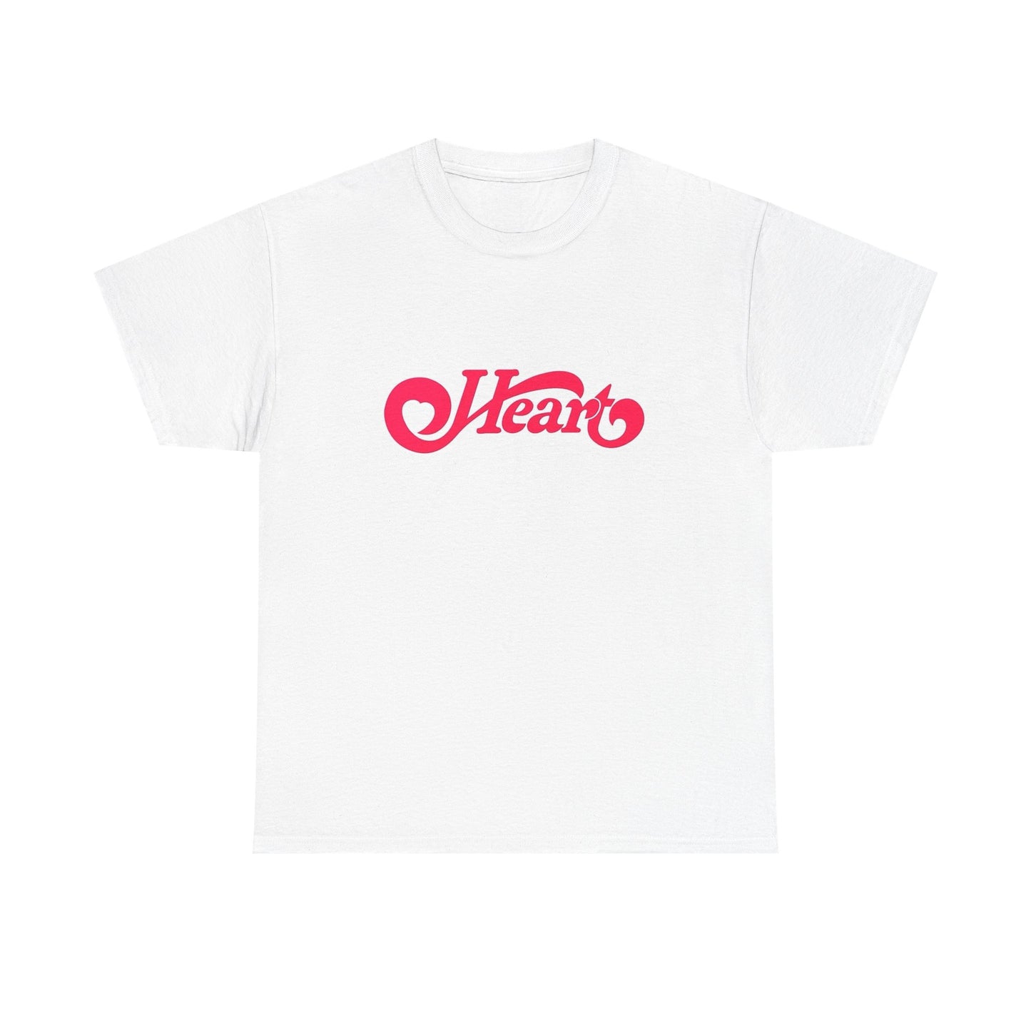 Heart Band Vintage Graphic T Shirt NEW Unisex Heavy Cotton Tee