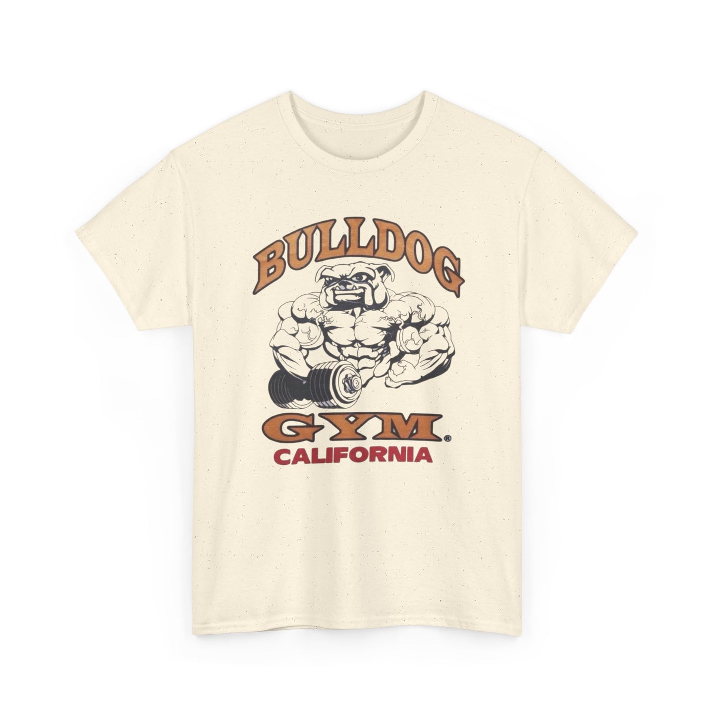 Bulldog Gym California Retro Graphic T Shirt Unisex Heavy Cotton Tee