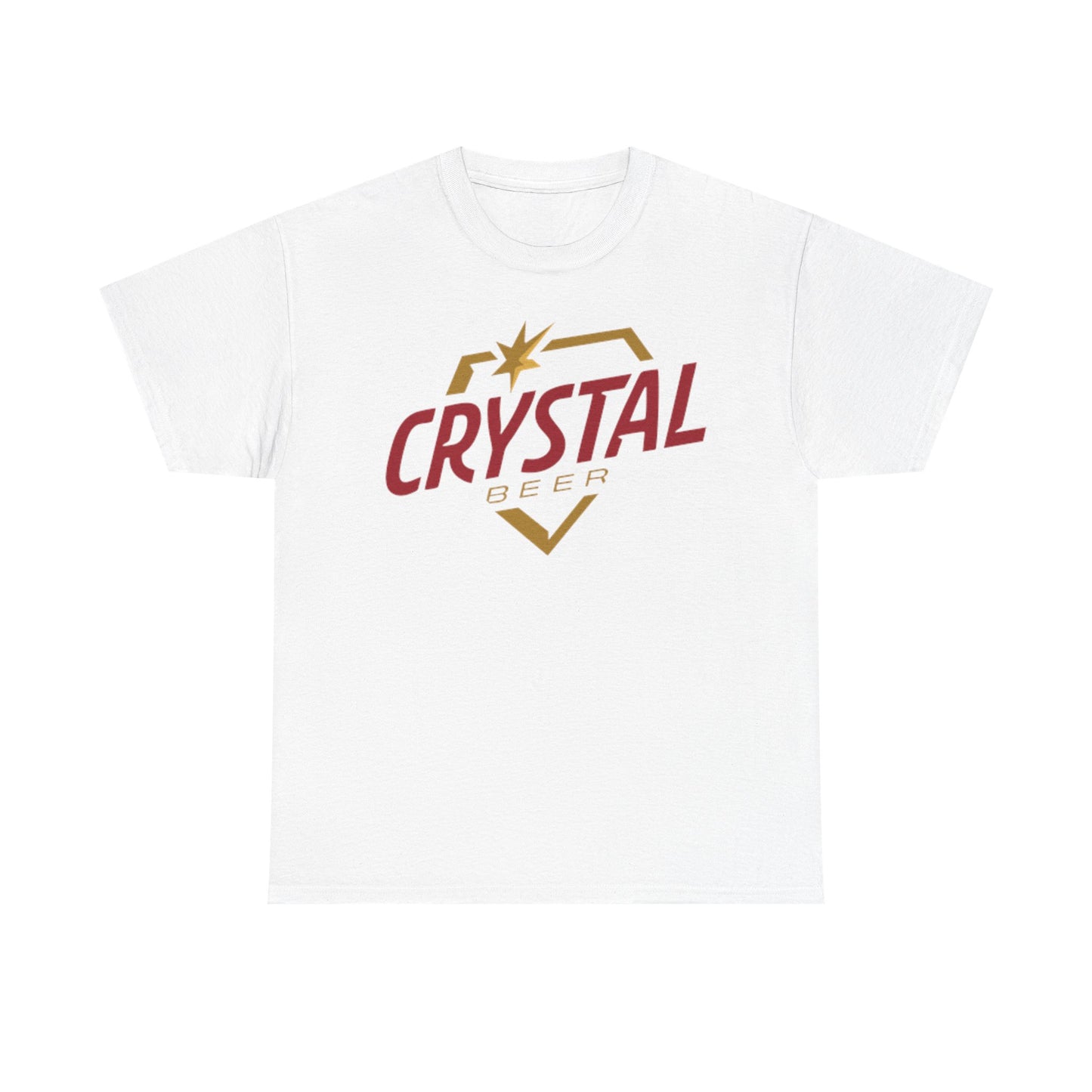 Crystal Beer Graphic T Shirt Vintage Unisex Heavy Cotton Tee