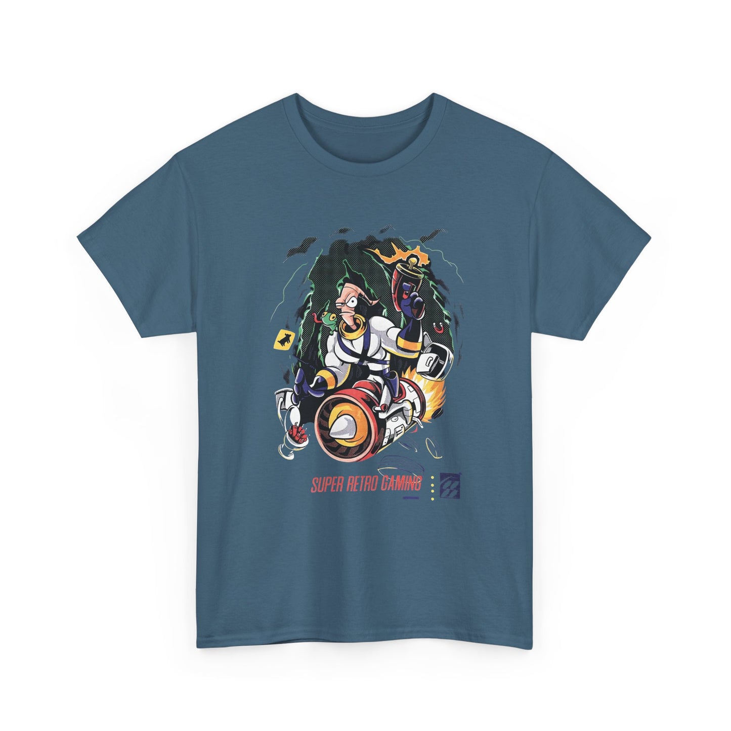Earth Worm Jim Vintage Gaming Retro Graphic T Shirt NEW Unisex Heavy Cotton Tee