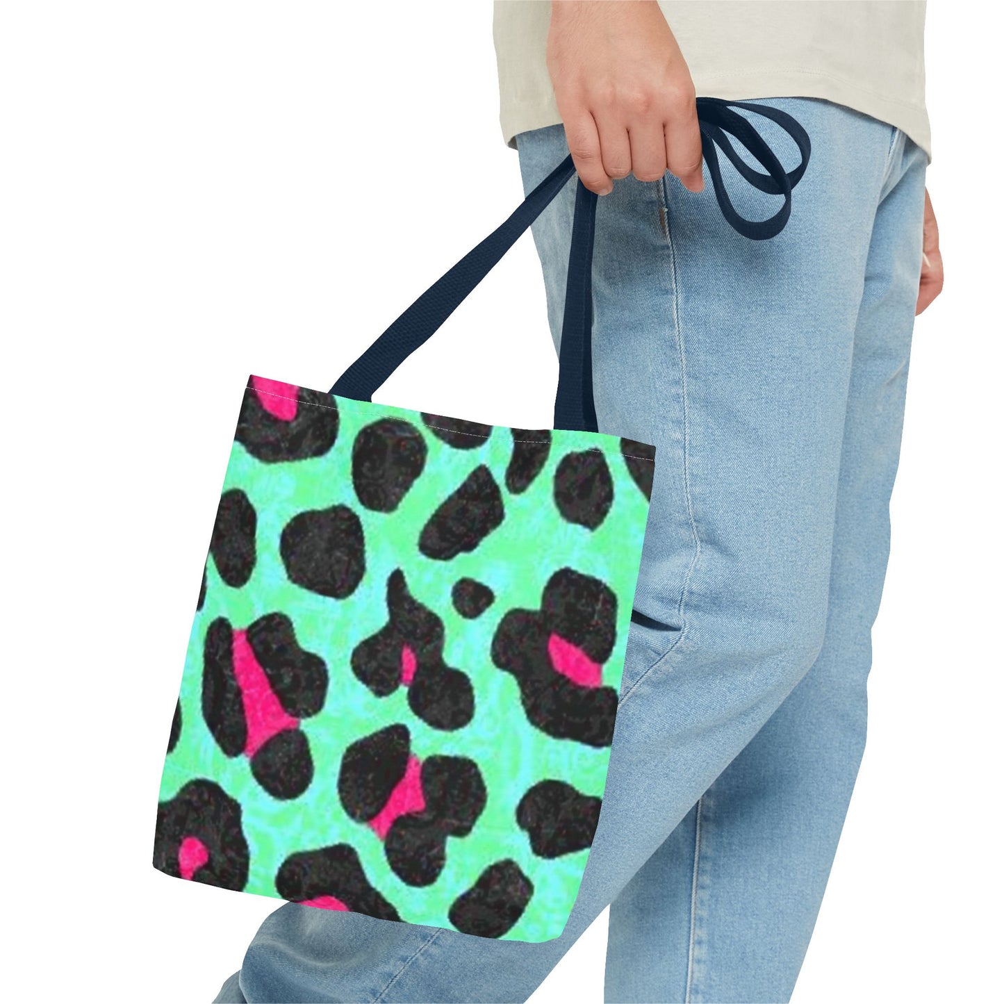 Green And Pink Cheetah Print BRAND NEW Purse, Pocketbook,Travel Tote Bag
