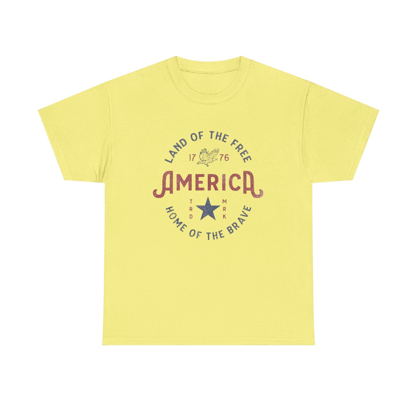 America Land Of The Free Graphic T Shirt Adult New Tee