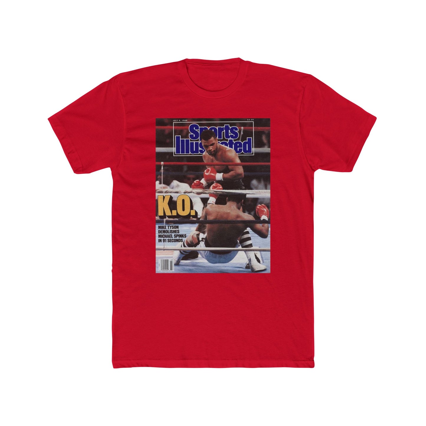 Mike Tyson Tshirt vintage New York  Men's Cotton Crew Tee boxing mma wrestling